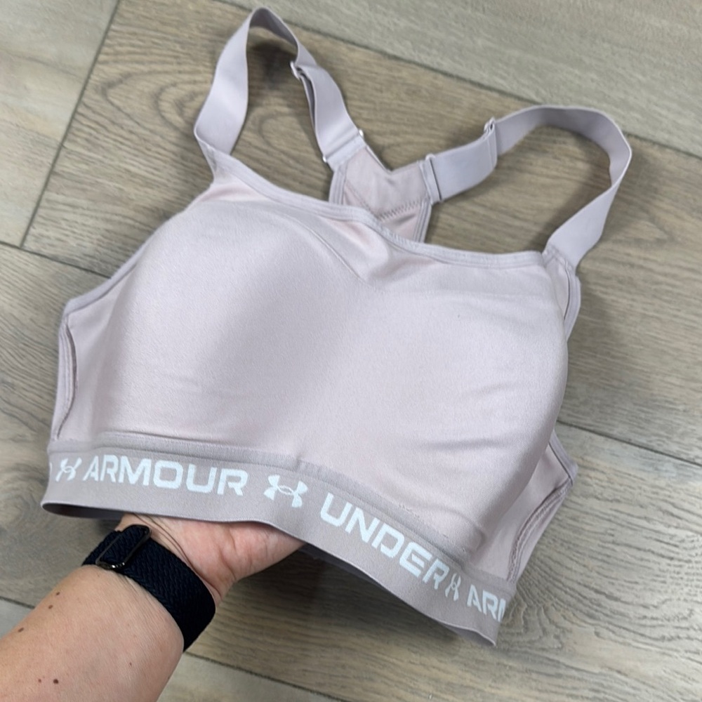 Under Armour Women's Pink Sports Bra - Picture 5 of 11